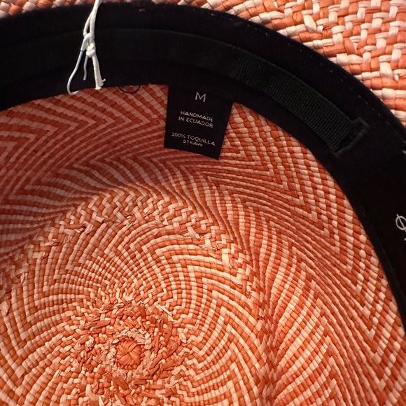 Orange Artesano Glam Sun Hat - Picture 4 of 4